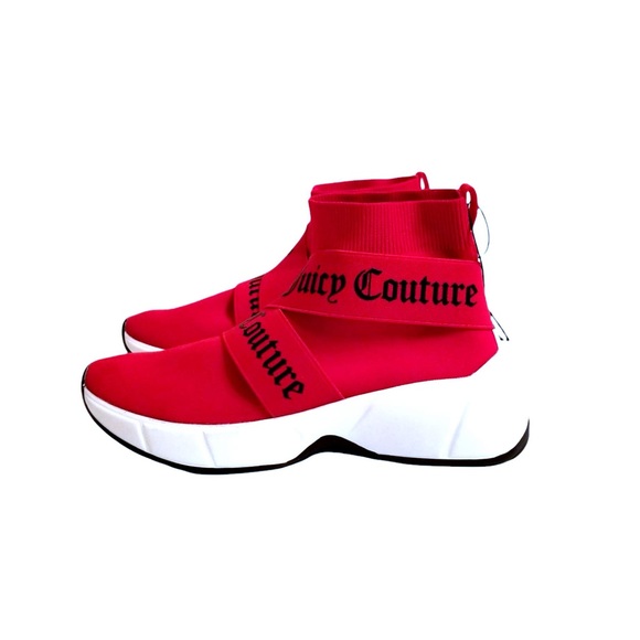 Juicy Couture Women's Red Ariella Knit Sneakers 7.5M - NWT - Picture 2 of 9